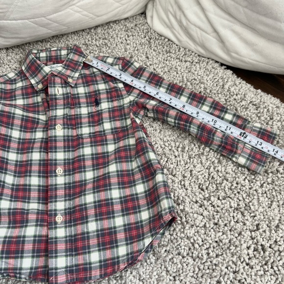 Polo Ralph Lauren Baby Infant Plaid Button Down Shirt 100% cotton, Size 24M EUC - Picture 11 of 12